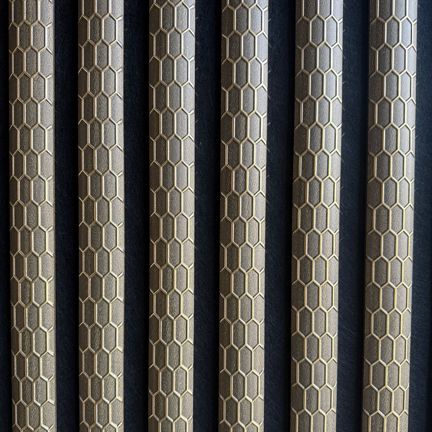 Wall Panel 013B - PS Gold and Brown - Acoustic - 240cm - (1 pack / 4pcs)