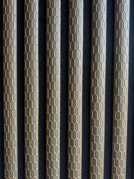 Wall Panel 013B - PS Gold and Brown - Acoustic - 240cm - (1 pack / 4pcs)