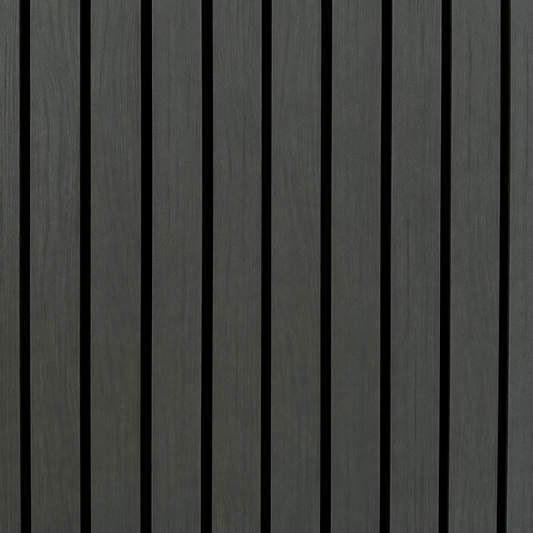 Wall Panel 17E - Black - Wide Slat Acoustic - 240cm - (1 pack / 4pcs)