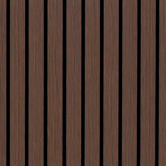 Wall Panel 17Q - Smoked Oak - Wide Slat Acoustic - 240cm - (1 pack / 4pcs)