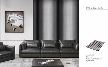 Wall Panel 21B - Grey - Seamless - 240cm - (1 pack / 8pcs)