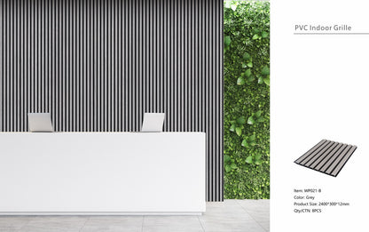 Wall Panel 21B - Grey - Seamless - 240cm - (1 pack / 8pcs)