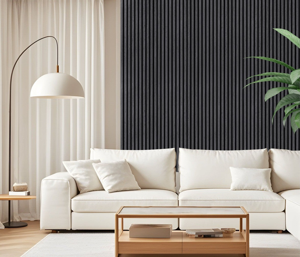 Wall Panel 21E - Black - Seamless - 240cm - (1 pack / 8pcs)