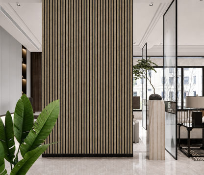 Wall Panel 31D - Dark Oak - Acoustic - 240cm - (1 pack / 4pcs)