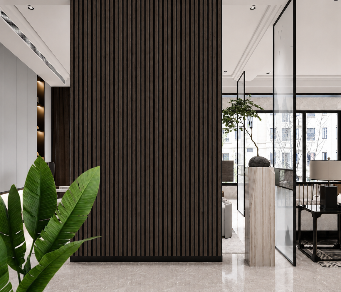 Wall Panel 31T - Walnut - Acoustic - 240cm - (1 pack / 4pcs)