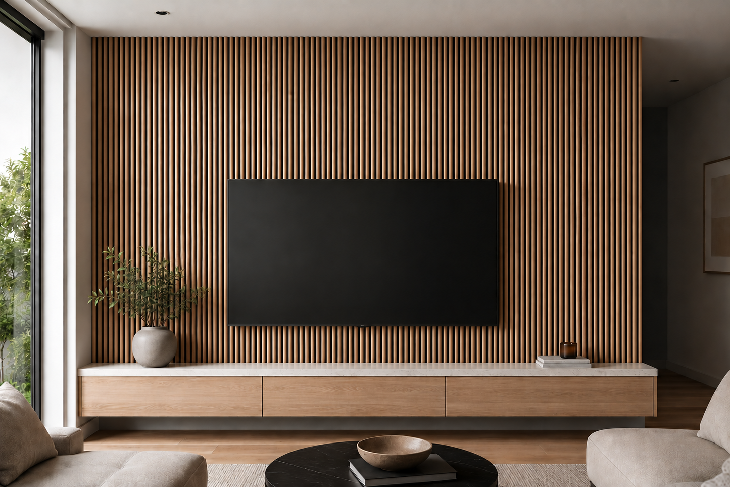 Wall Panel 36H - Oak 02 - Acoustic - 240cm - (1 pack / 4pcs)