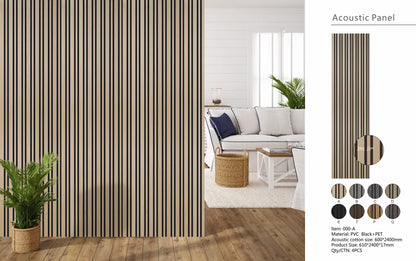 Wall Panel 04A - Oak - Acoustic - 240cm - (1 pack / 4pcs)