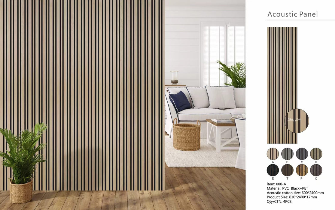 Wall Panel 04A - Oak - Acoustic - 240cm - (1 pack / 4pcs)