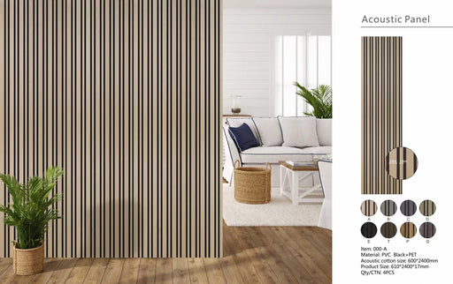 Wall Panel 04A - Oak - Acoustic - 240cm - (1 pack / 4pcs)