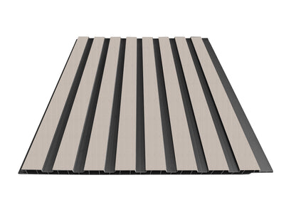 Wall Panel 61B - Light Grey - PVC - 240cm - (1 pack / 8pcs)