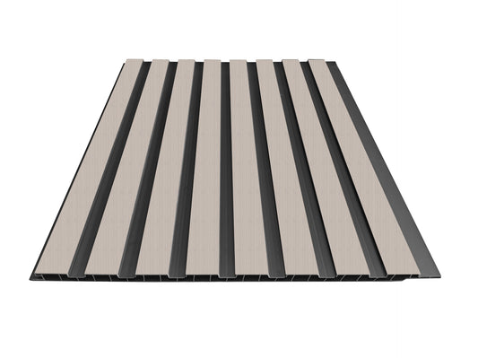 Wall Panel 61B - Light Grey - PVC - 240cm - (1 pack / 8pcs)