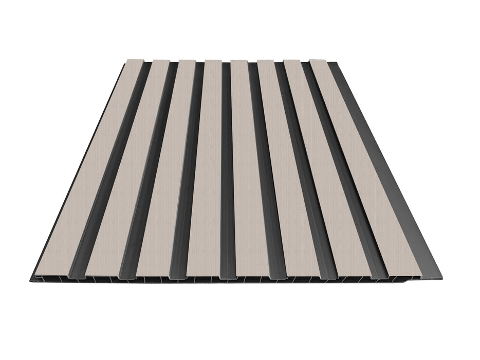 Wall Panel 61B - Light Grey - PVC - 240cm - (1 pack / 8pcs)