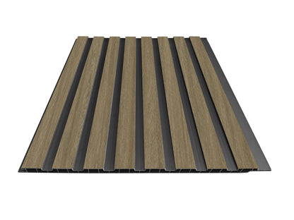 Wall Panel 61D - Dark Oak - PVC - 240cm - (1 pack / 8pcs)