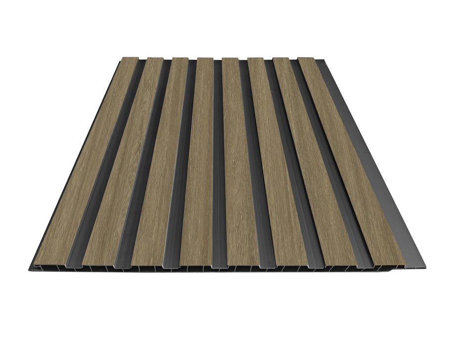 Wall Panel 61D - Dark Oak - PVC - 240cm - (1 pack / 8pcs)