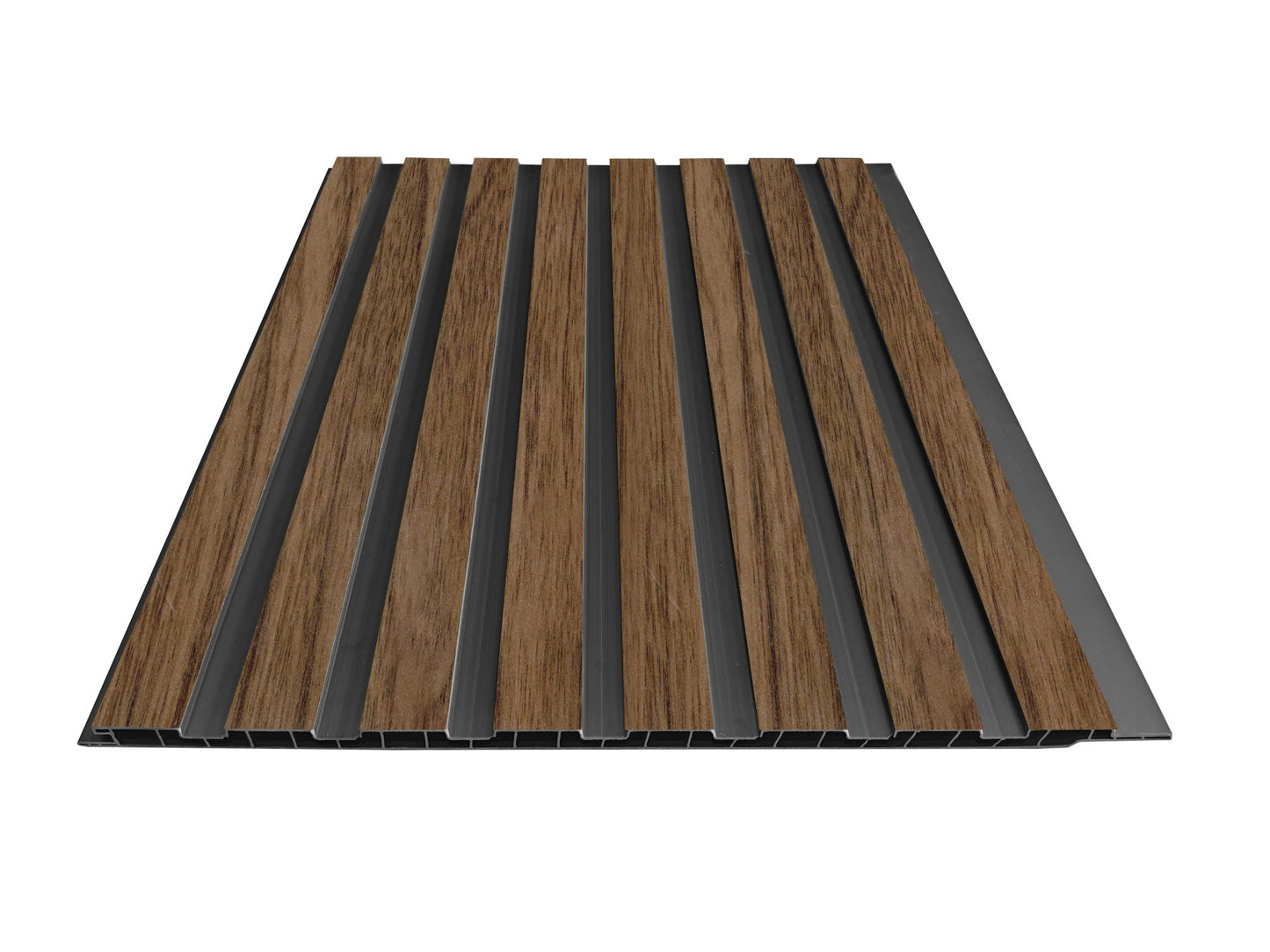 Wall Panel 61T - Walnut - PVC - 240cm - (1 pack / 8pcs)