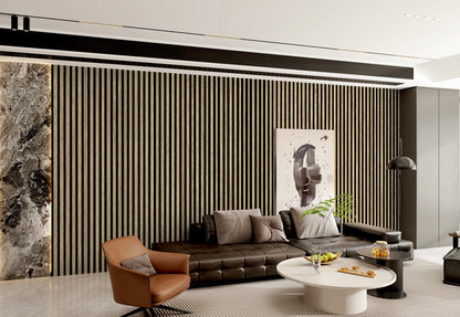 Wall Panel 61D - Dark Oak - PVC - 240cm - (1 pack / 8pcs)