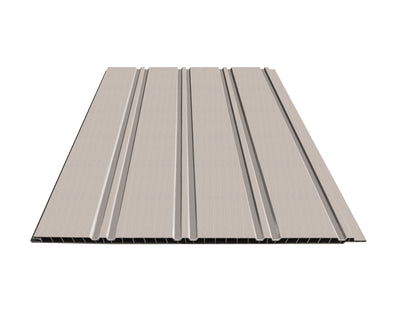 Wall Panel 62B - Light Grey - PVC - 240cm - (1 pack / 8pcs)