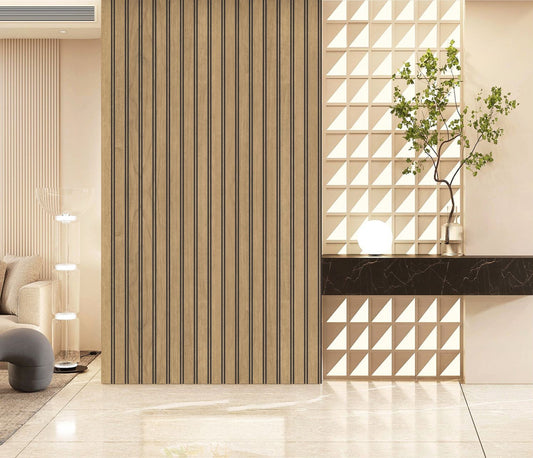 Wall Panel 64A - Oak - PVC - 240cm - (1 pack / 8pcs)