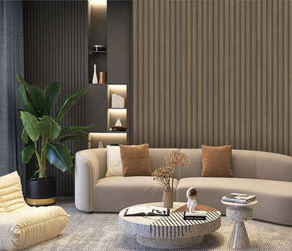 Wall Panel 64D - Dark Oak - PVC - 240cm - (1 pack / 8pcs)