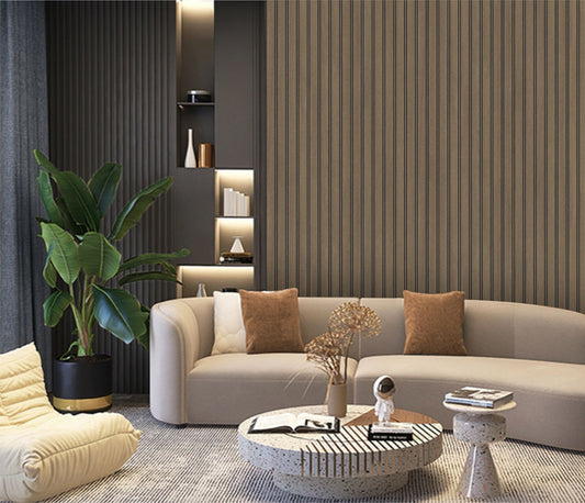 Wall Panel 64D - Dark Oak - PVC - 240cm - (1 pack / 8pcs)