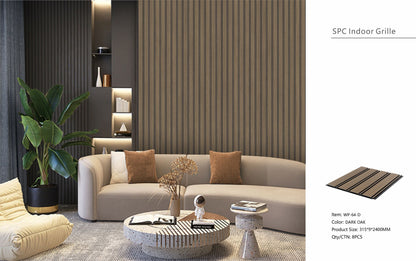 Wall Panel 64D - Dark Oak - PVC - 240cm - (1 pack / 8pcs)
