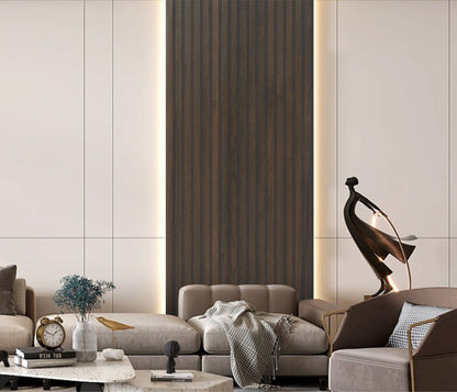 Wall Panel 64T - Walnut - Acoustic - 240cm - (1 pack / 8pcs)