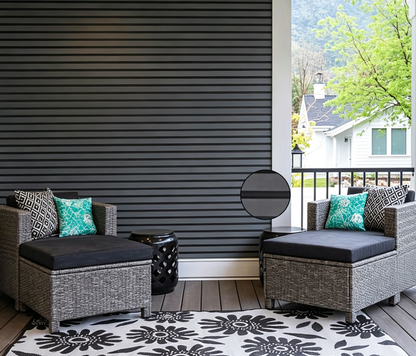Wall Panel 74B - Dark Grey - Outdoor - 290cm - (1 pack / 6pcs)