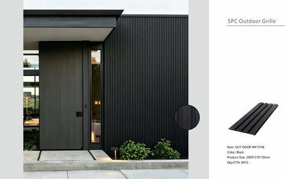 Wall Panel 74E - Black - Outdoor - 290cm - (1 pack / 6pcs)