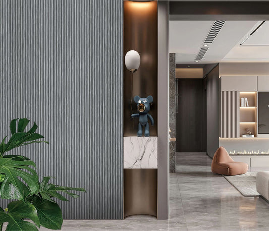Wall Panel 80C - Mid Grey - Seamless - 240cm - (1 pack / 12pcs)