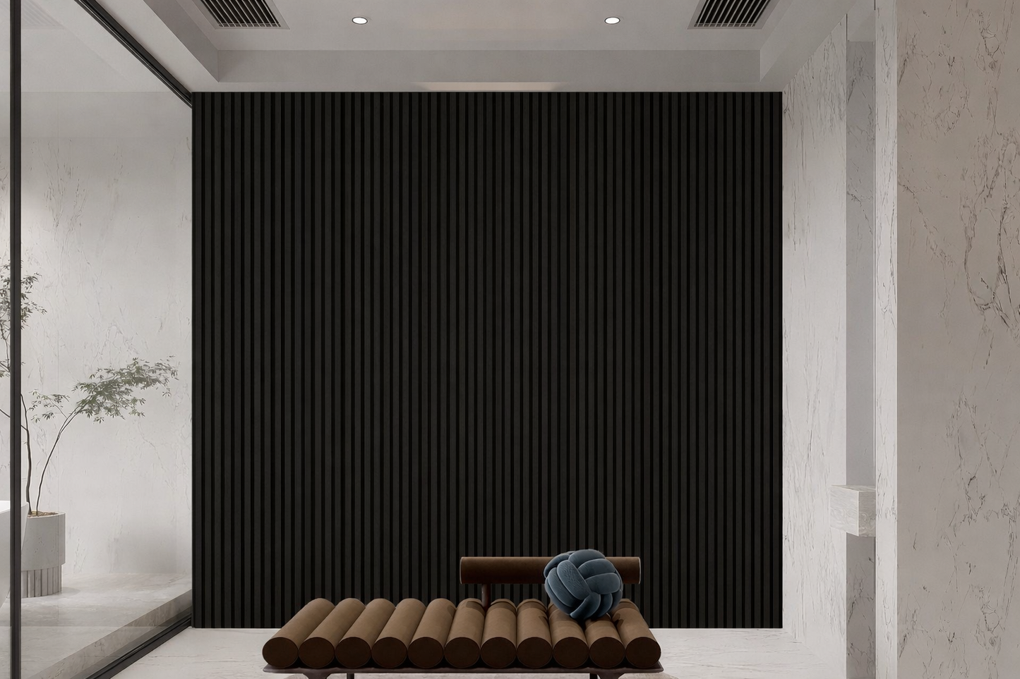 Wall Panel 82E - Black - Seamless - 240cm - (1 pack / 12pcs)