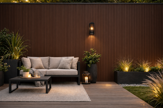 Wall Panel 83C - Light Brown - Outdoor - 180cm/290cm - (1 pack / 6pcs)