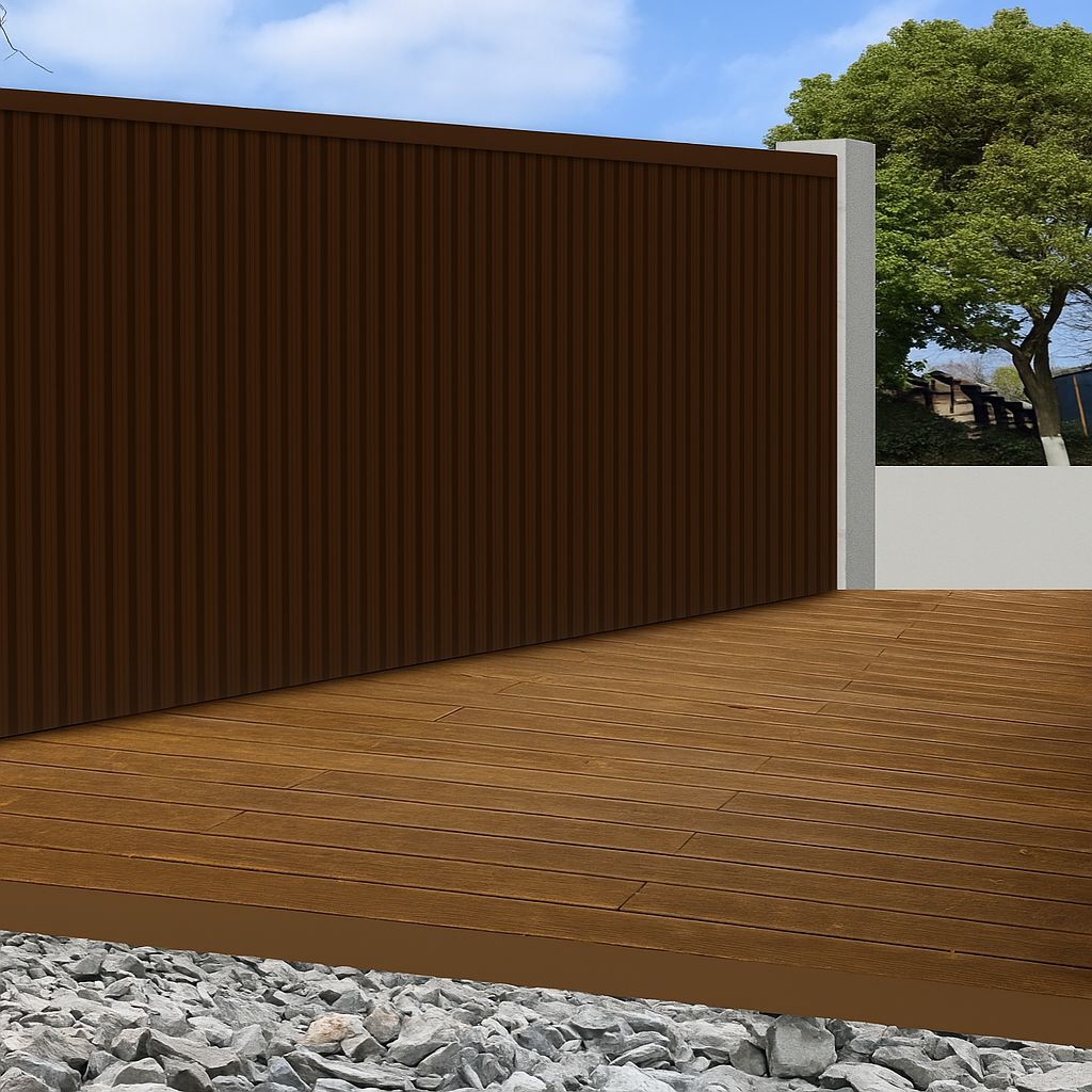 Wall Panel 83D - Dark Brown - Outdoor - 180cm/290cm - (1 pack / 6pcs)