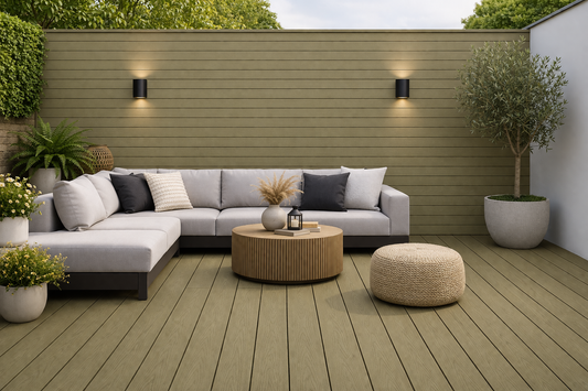 Decking 85F - Khaki - Outdoor - 290cm - (1 pack / 4pcs)