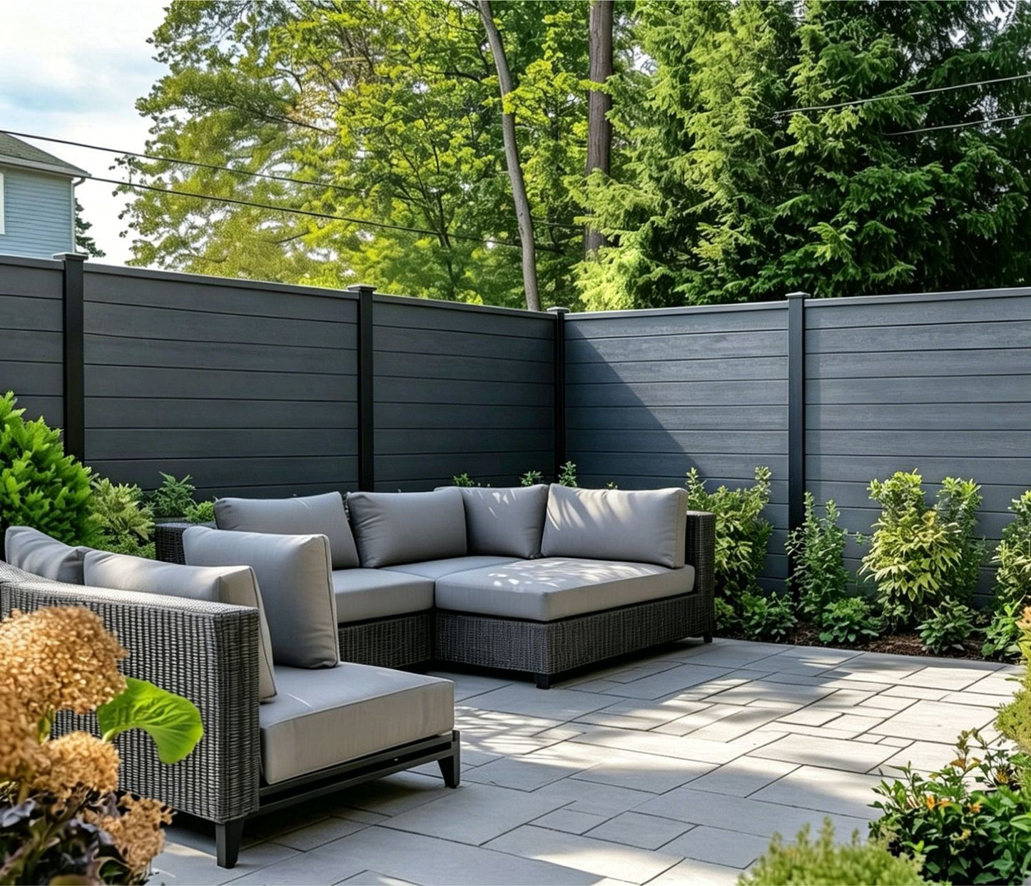 Fencing 86B - Grey - Outdoor - 180cm (1 Pack / 6pcs)