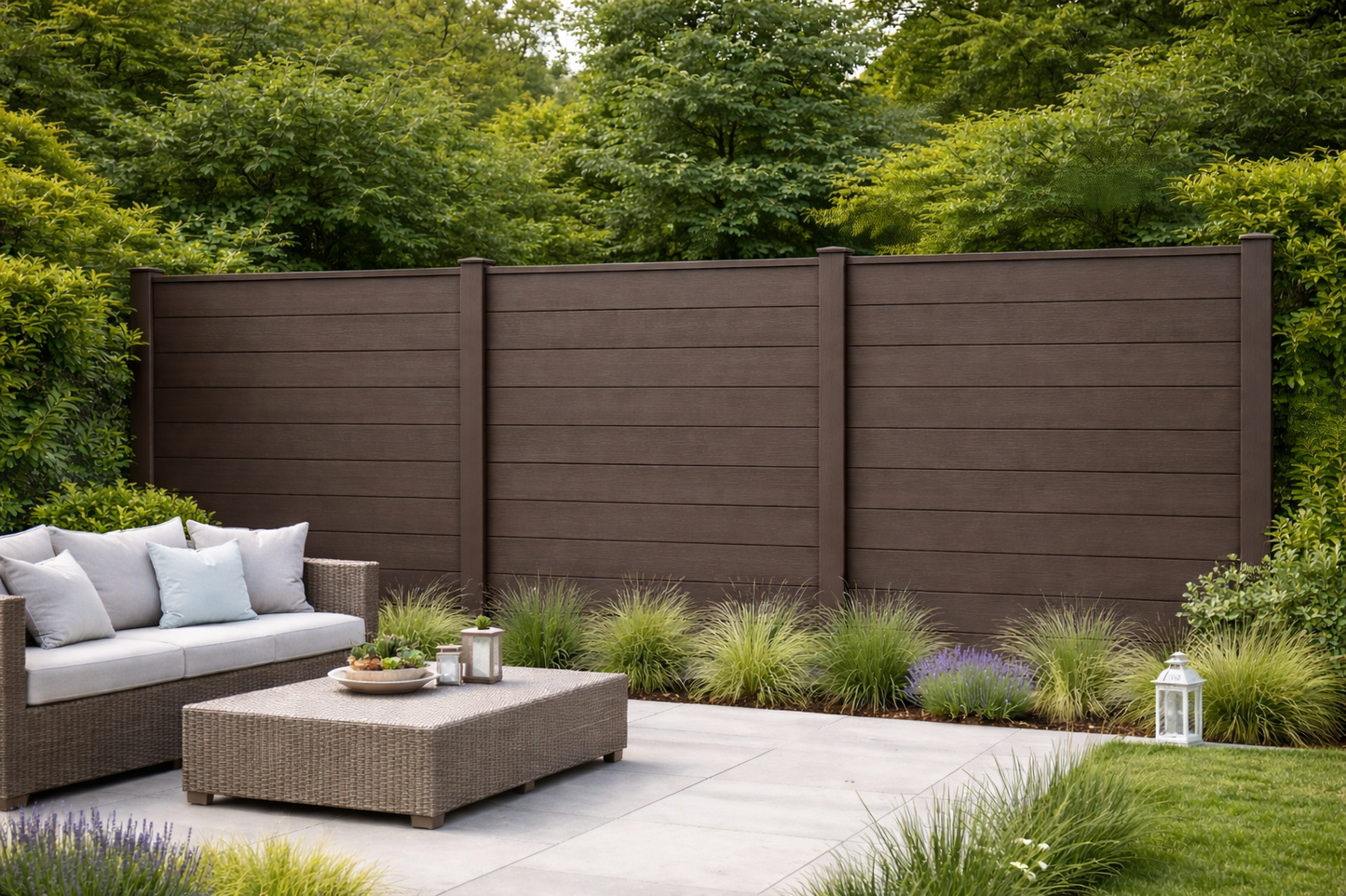 Fencing 86D - Dark Brown - Outdoor - 180cm (1 Pack / 6pcs)