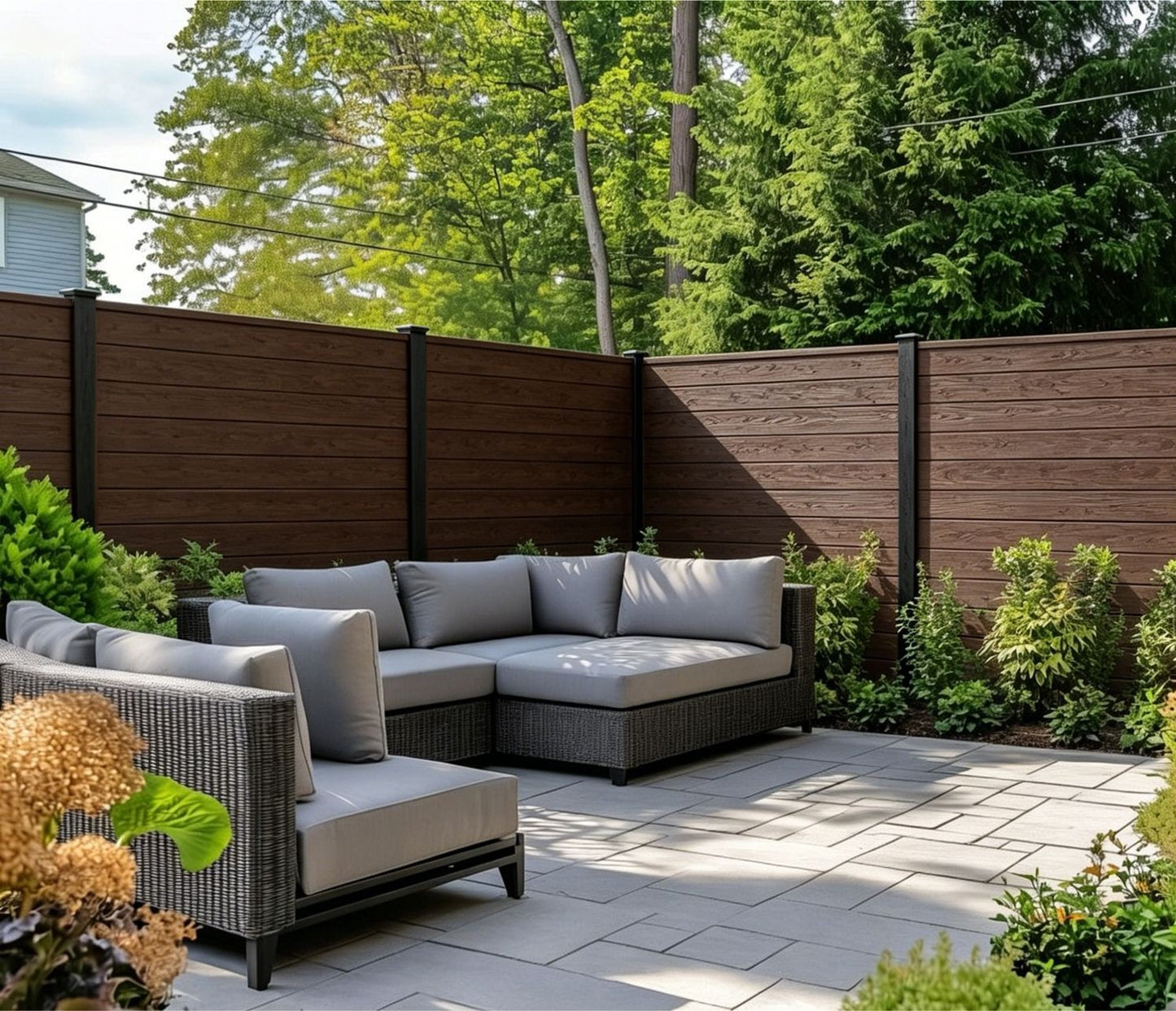 Fencing 86D - Dark Brown - Outdoor - 180cm (1 Pack / 6pcs)