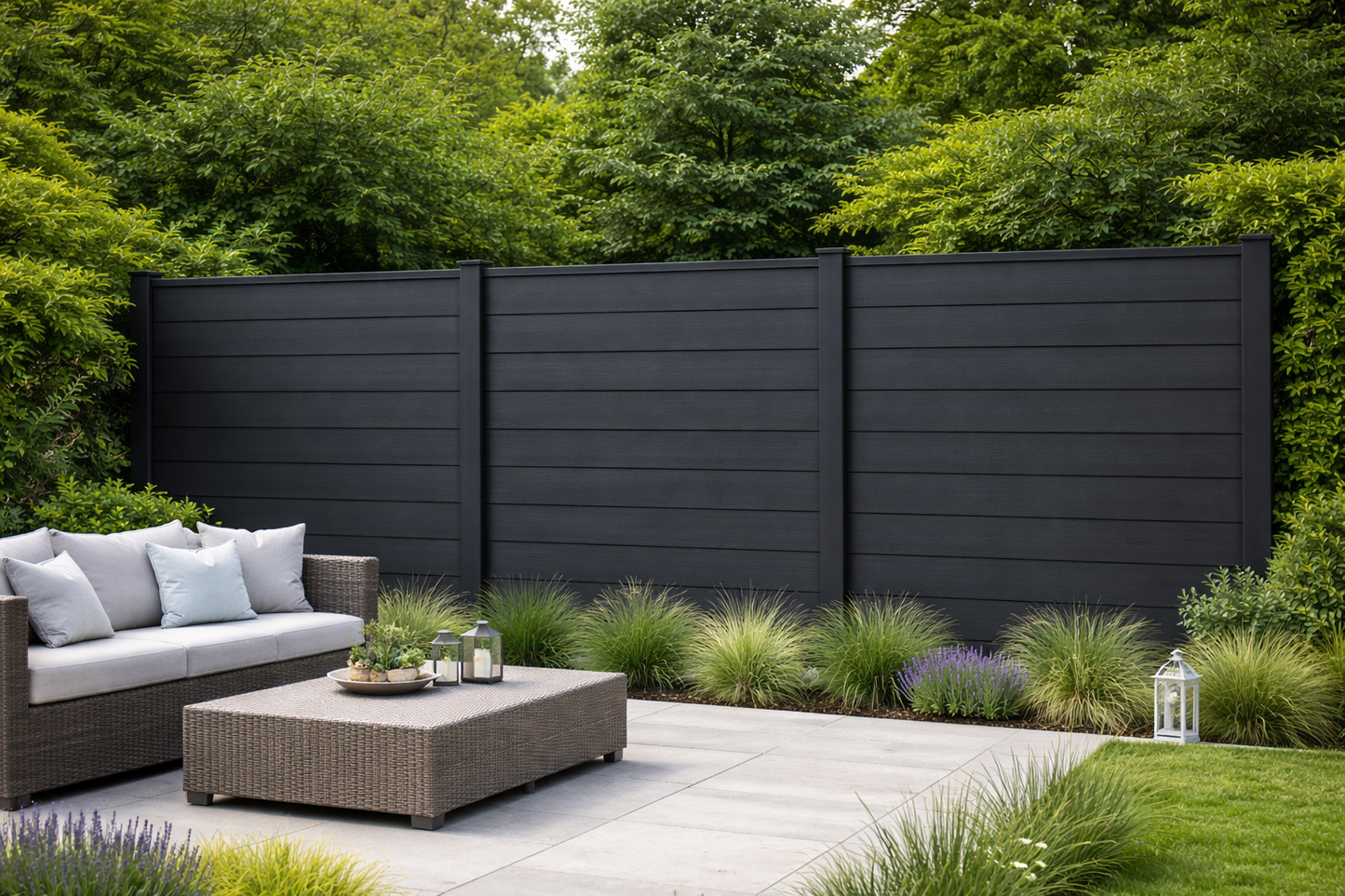 Fencing 86E - Black - Outdoor - 180cm (1 Pack / 6pcs)