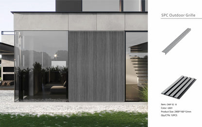 Wall Panel 92B - Grey - Outdoor - 290cm - (1 pack / 12pcs)
