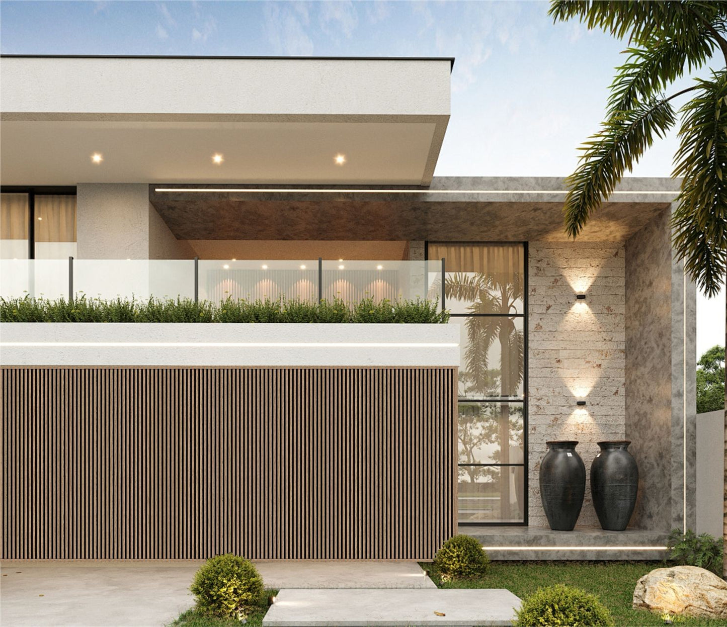 Wall Panel 92D - Dark Oak - Outdoor - 290cm - (1 pack / 12pcs)