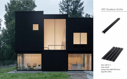 Wall Panel 92E - Black - Outdoor - 290cm - (1 pack / 12pcs)