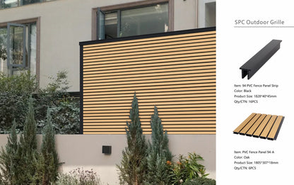 Fencing 94A - Oak - Outdoor - 180cm (1 Pack / 6pcs)