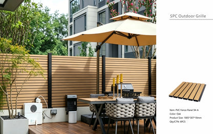 Fencing 94A - Oak - Outdoor - 180cm (1 Pack / 6pcs)