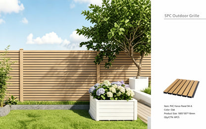 Fencing 94A - Oak - Outdoor - 180cm (1 Pack / 6pcs)