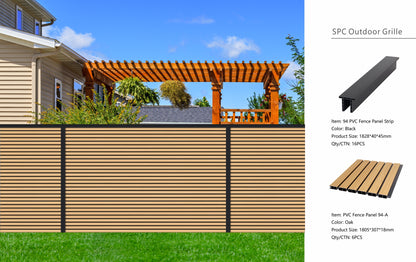 Fencing 94A - Oak - Outdoor - 180cm (1 Pack / 6pcs)