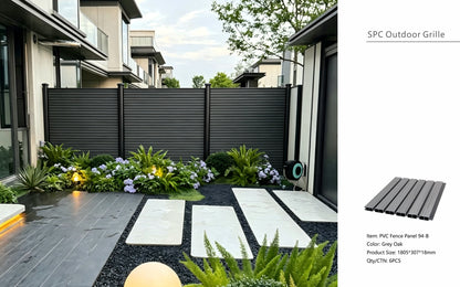 Fencing 94B - Grey Oak - Outdoor - 180cm (1 Pack / 6pcs)