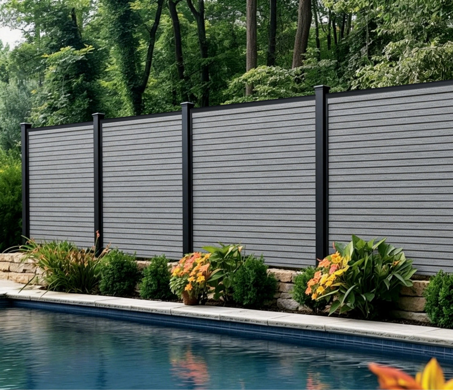 Fencing 94B - Grey Oak - Outdoor - 180cm (1 Pack / 6pcs)