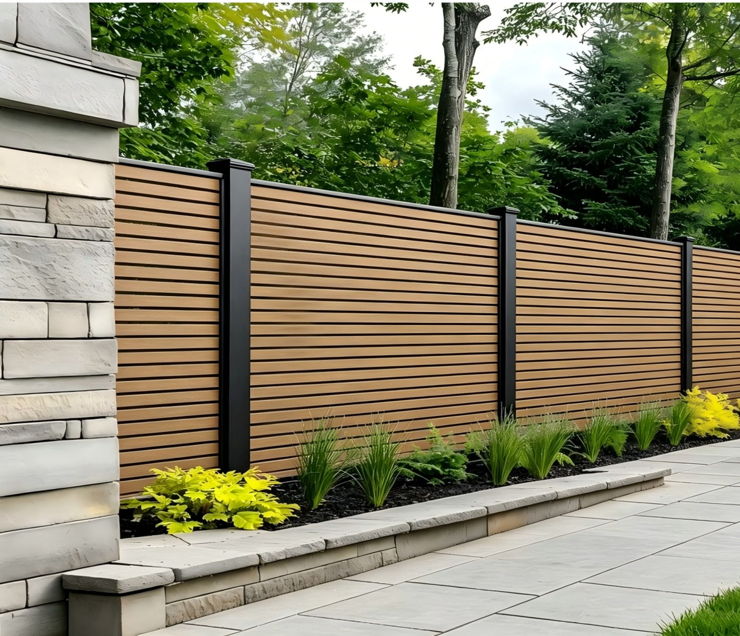 Fencing 94D - Dark Oak - Outdoor - 180cm (1 Pack / 6pcs)