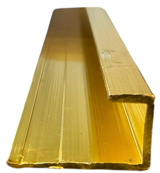Aluminium End Strip - Gold - WP 05/07/11 - 300cm - (1 pack / 10pcs)