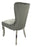 Bentley Dark Grey Chair (Chrome Legs)