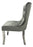 Bentley Dark Grey Chair (Chrome Legs)